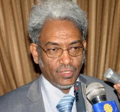 Amin Hassan Omer, head of Sudan's delegation to Darfur peace talks in Doha