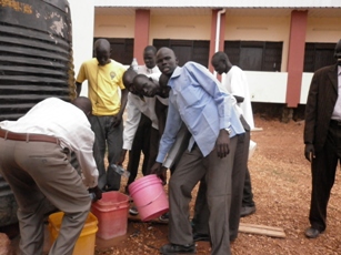 Dr. Garang Univeristy students at Juba University, April 3, 2011 (ST)