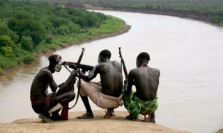 Members of the Karo tribe at the Omo river, on which the Gibe III dam is being built (www.guardian.co.uk)