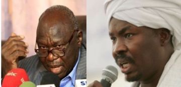 SPLM’s candidate and deputy governor of Southern Kordofan, Abdul Aziz Adam al-Hilu, (L) and NCP’s incumbent candidate and ICC’s indictee, Ahmad Harun, (R) will vie to win the governorship of South Kordofan