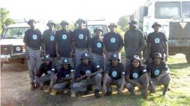 The manual mine clearance team of Sudan Integrated Mine Action Service (Photo credit: www.simas-sudan.org)