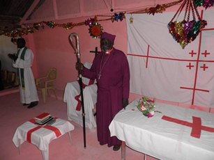Former Bishop, Nathaniel Garang Anyieth at Leudiet Cadral in Bor, June 12, 2010 (photo by John Actually)