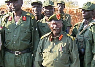 Rebel George Athor and some of his troops (www.sudanvotes.com)