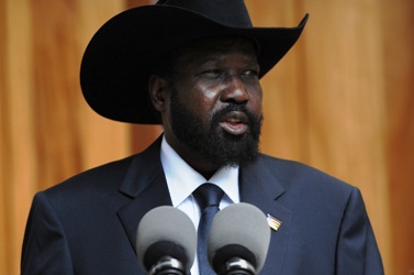 Salva Kiir speaks during a press conference held in Juba on Thursday 26 May 2011 (photo Paul Banks/UNMIS )