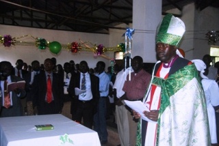 Bishop Stephen and WES government officials, June 26, 2011 (ST)