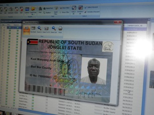 ID for governor Kuol Manyang in the state employees database