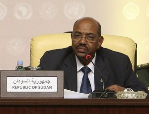 Sudan's President Omar Hassan al-Bashir speaks after the signing ceremony of a peace accord with Darfur rebel group Liberation Movement and Justice (LJM) in Doha July 14, 2011 (REUTERS PICTURES)