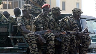 Members of the South Sudan security services (AFP/GHETTY IMAGES)