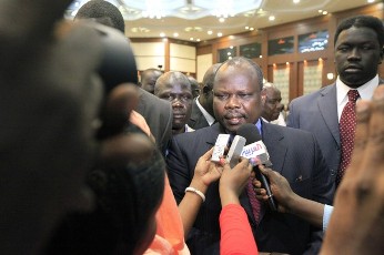 Pagan Amum, Secretary General of the Sudan's People Liberation Movement (SPLM) - Reuters