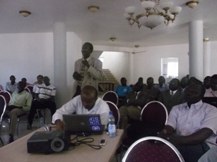 Participants attending a stakeholders' planning workshop organised by Northern Bahr el Ghazal government in Aweil, the state capital, August 13, 2011 (ST)