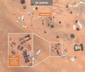 Images by the SSP showing Sudanese troops in Kadugli, Southern Kordofan