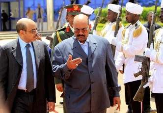 Ethiopian President Meles Zenawi, duirng a stop over in Sudan on his way to the UN General Assembly in New York, at Khartoum International airport on September 19, 2010 (GETTY IMAGES)