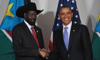 Barack Obama and South Sudan president, Salva Kiir (Getty)