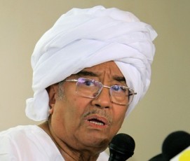 Sudanese opposition alliance spokesperson Faruk Abu Issa speaks during a press conference in Khartoum on March 9, 2011 (Getty Images)