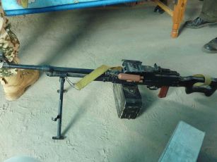 'Chinese-produced Type-80 machine gun (copy of the PKM), seized in Jonglei state. Identical machine guns were seized from Peter Gadet’s forces during the same period in Unity state.' (Small Arms Survey)
