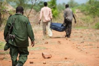 The wake of a SSLA attack in Unity state during which 75 died, October 2011 (AFP)