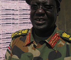 SPLA chief of general staff, James Hoth Gai, 2011 (BBC)