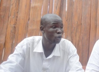 Sudan Tribune journalist Ngor Garang who was arrested by South Sudan’s security services on Wednesday 2 November. (ST)