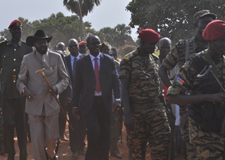 President of South Sudan, Salva Kiir, visits Warrap state, October 31, 2011 (Justin Saleh / Office of Western Bahr el Ghazal state)