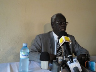 Peter Abdul Rahaman Sule addresses a press conference in Juba, March 9, 2011 (UN photo)