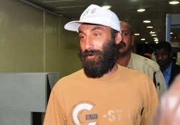 Francesco Azzara, after his arrival to Khartoum airport (photo SMC)