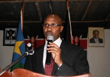 Kenyan ambassador to South Sudan,  Cleland Leshore (ST)