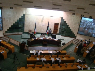 A busy session in South Sudan's national assembly, October 10, 2011 (ST)