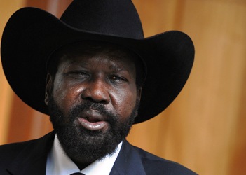 South Sudan's President Salva Kiir Mayadrit (photo Paul Banks)
