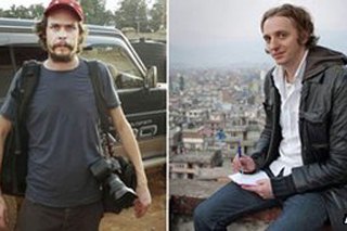 Swedish journalists sentenced in Ethiopia, Johan Persson (L) and Martin Schibbye (R) (AFP)