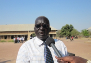 Abel Manyuon Jok the headmaster of Rumbek National Secondary School. Jan. 9, 2012 (ST)