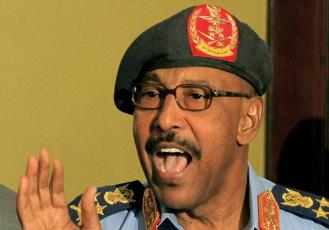 FILE - Sudan's defense minister Abdul Rahim Hussien