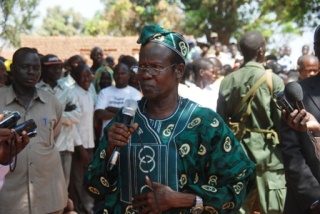 James Wani Igga addressing the border dispute conference, Tombura, Western Equatoria, South Sudan in 2012 (file/ST)