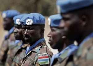 FILE - Nigerian soldiers serving with UNAMID (REUTERS/Stuart Price/Albany Associates/Handout)