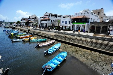 A general view of the sea front in the Kenyan coastal town of Lamu (file/Getty)