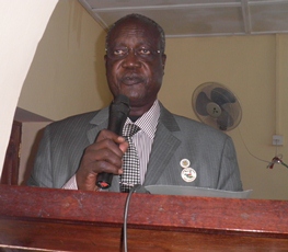 Jonglei governor, Kuol Manyang, at the state assembly, September, 26, 2011 (ST)