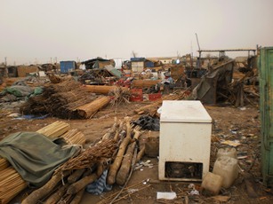 Market 6, Benitu, Unity state, under demolition, 14 March, 2012 (ST)