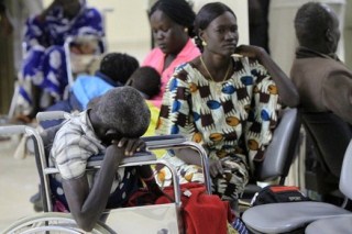 South Sudanese in Khartoum, awaiting repatriation (Getty)