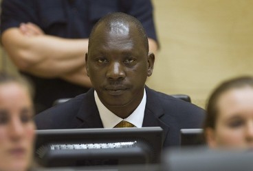 Congolese warlord Thomas Lubanga sits in the courtroom of the International Criminal Court in The Hague August 25, 2011. (Reuters)