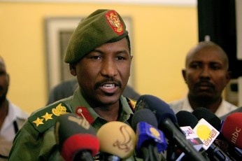 Sudan's official spokesman of the Armed Forces Colonel Al-Sawarmi Khalid Sa'ad (AFP)