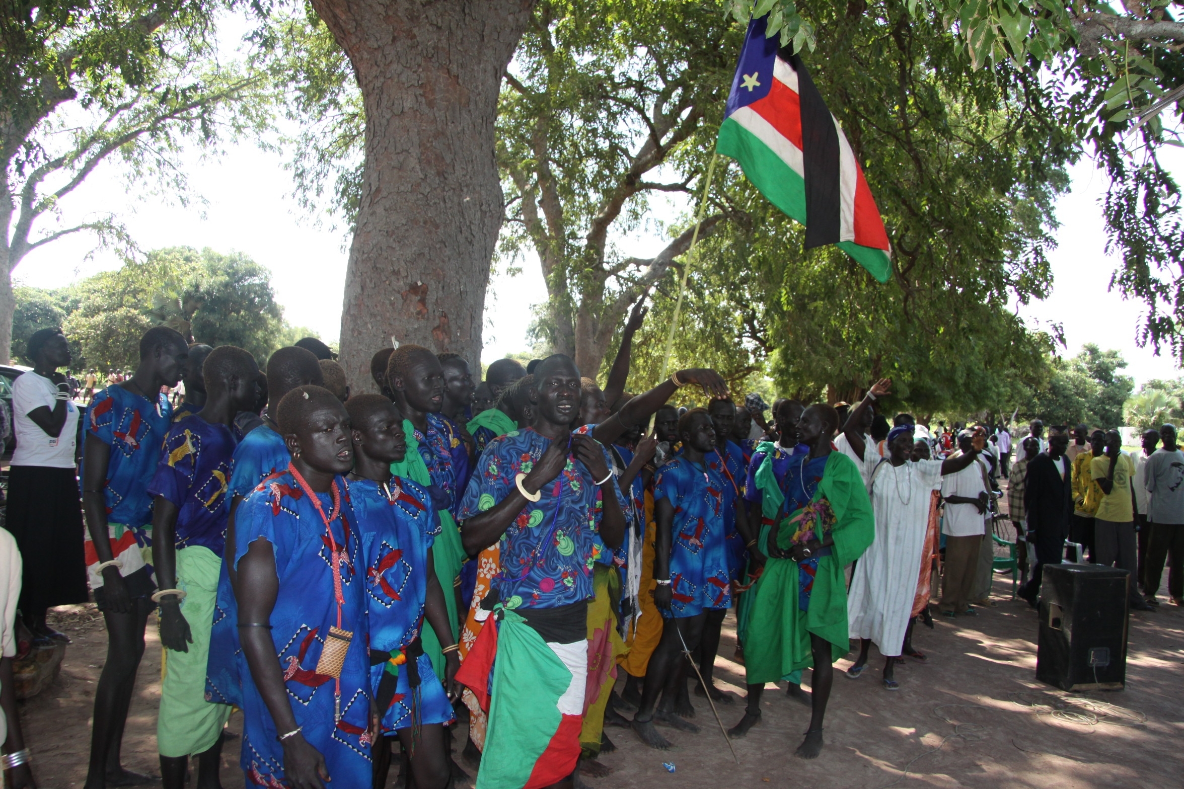 Cattle keeping youth­ in Rumbek, Lake State who have volunteered to join SPLA. 19 April 2012 (ST)