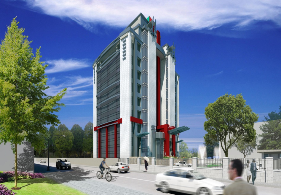 An artistic impression of the proposed Equatoria tower in Juba.