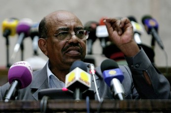 Sudanese President Omar al-Bashir addresses a working women's state organisation on June 24, 2012 in Khartoum (GETTY)