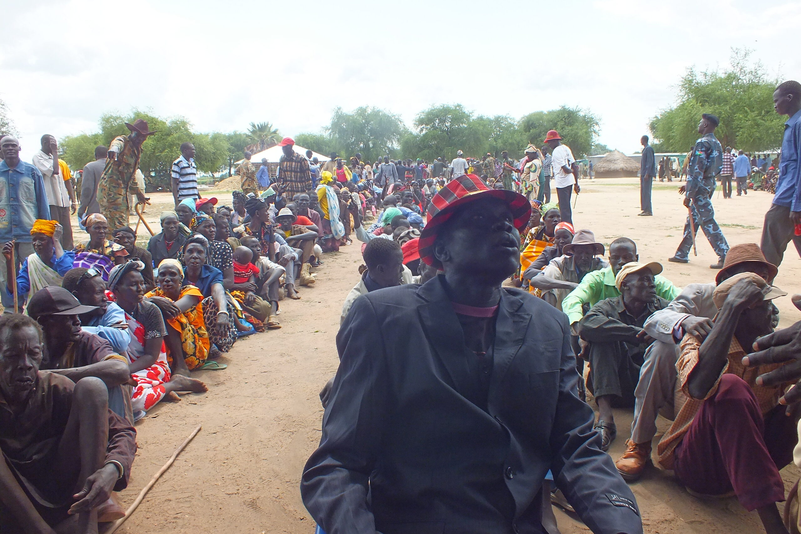 Dot Luol, one of the chiefs contesting the election in Malual-Agorbaar village in Bor County, Jonglei State, South Sudan, June 4, 2012 (ST)
