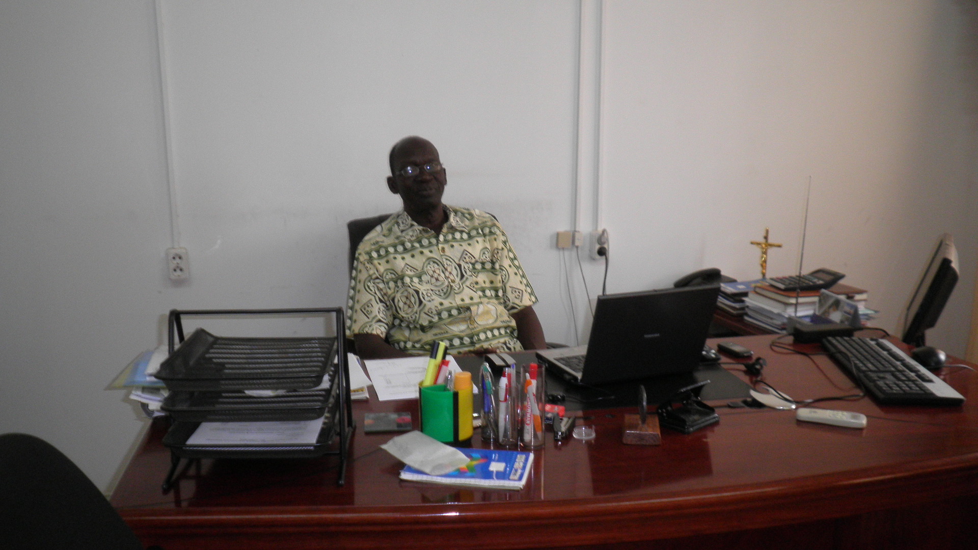 The Vice Chancellor of Dr. John Garang University of Science and Technology, Prof. Aggrey Ayuen Majok, in offfice (ST)