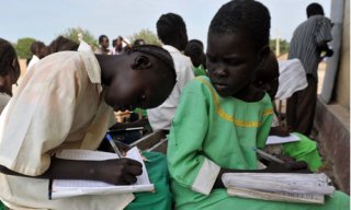 South Sudanese students in Bentiu, Unity state (Getty)