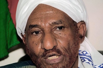 Sudan's National Umma Party (NUP) leader al-Sadiq al-Mahdi (AFP)