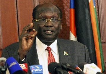 South Sudan's Minister Barnaba Marial Benjamin  (AP)