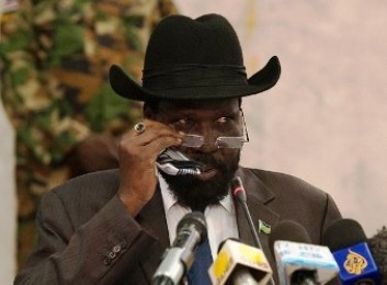 South Sudan's President Salva Kiir attends the reopening of parliamentary sessions in Juba, South Sudan on June 11, 2012 (Getty)