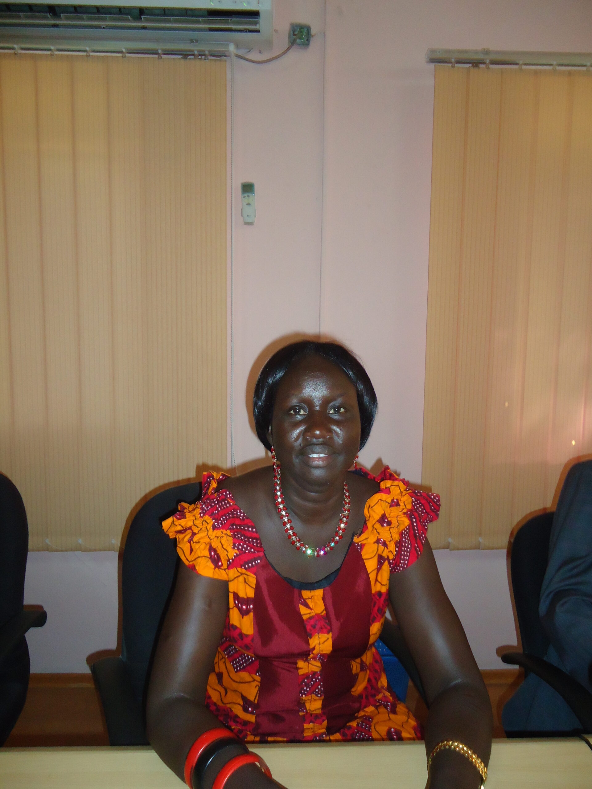 Jonglei State's former Minister of Labour and Public Service and Human Resource Development, Rachel Nyadak Paul, who was relieved from her post on 17 August. Photo: April 2011 (ST)