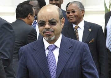 Ethiopia's Prime Minister Meles Zenawi in a file picture taken in Nairobi on March 1, 2012 (Getty)
